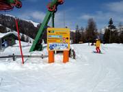 Signalisation des pistes sur le domaine skiable
