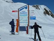 Signalisation sur le domaine skiable