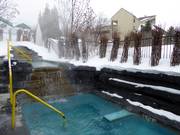 Après-ski dans le jacuzzi chaud
