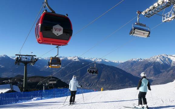 Meilleur domaine skiable dans les Alpes du Val Sarentino (Sarntaler Alpen) – Évaluation Meran 2000 (Merano 2000)