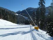 Enneigement par canons à lance