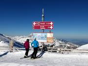 Bonne signalisation sur le domaine skiable