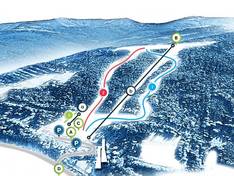 Plan des pistes Skolnity – Wisła