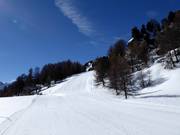 Piste de difficulté moyenne vers Moosalp