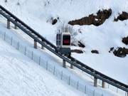 Funiculaire vers les hébergements à Les Brévières