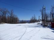 Début des pistes faciles au Mont Spruce