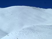 Vue sur la zone freeride Lomnické sedlo