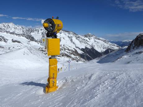 Fiabilité de l'enneigement Innsbruck – Fiabilité de l'enneigement Stubaier Gletscher (Glacier de Stubai)