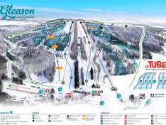 Plan des pistes Mont Gleason