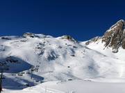 Pentes de poudreuse au Leist