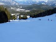 Piste 64 descente vers la vallée Laax