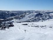 Vue sur les hébergements autour de Havsdalen