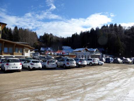 Préalpes vicentines: Accès aux domaines skiables et parkings – Accès, parking Lavarone
