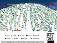 Plan des pistes Le Relais – Lac Beauport