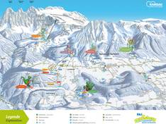 Plan des pistes Ramsau am Dachstein – Rittisberg
