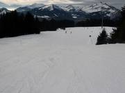 Descente facile vers Super Morzine