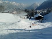 Enneigement complet, y compris toutes les descentes vers la vallée