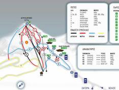 Plan des pistes Agriolefkes – Pelion