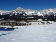Descentes faciles à Ellmau dans la zone de la vallée