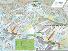 Plan des pistes Wisp – McHenry (Deep Creek Lake)