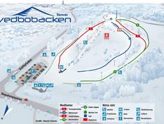 Plan des pistes Vedbobacken – Västerås