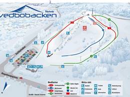 Plan des pistes Vedbobacken – Västerås
