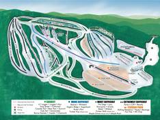 Plan des pistes Christie Mountain