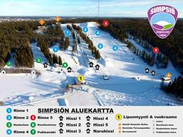 Plan des pistes Simpsiö