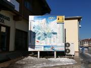 Panneau d'information à la station de la vallée