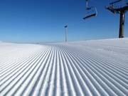 Préparation parfaite des pistes dans le domaine skiable de Ruka