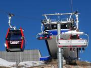 Laner - Téléphérique monocâble composé de sièges à 6 places et de cabines à 8 places