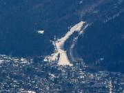 Vue sur le domaine skiable Les Panards