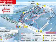 Plan des pistes Autrans – Claret Village