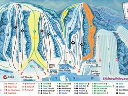 Plan des pistes Snow Valley – Barrie