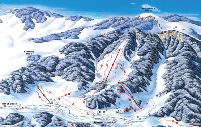 Menzenschwand (St. Blasien) – Spießhorn Menzenschwand (St. Blasien) – Spießhorn