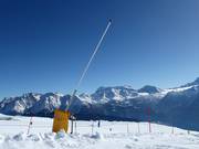 Lance à neige dans le domaine skiable Belalp