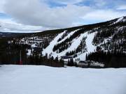 Vue sur les pistes du Skalsfjället
