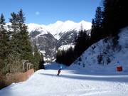 Piste de vallée de difficulté moyenne