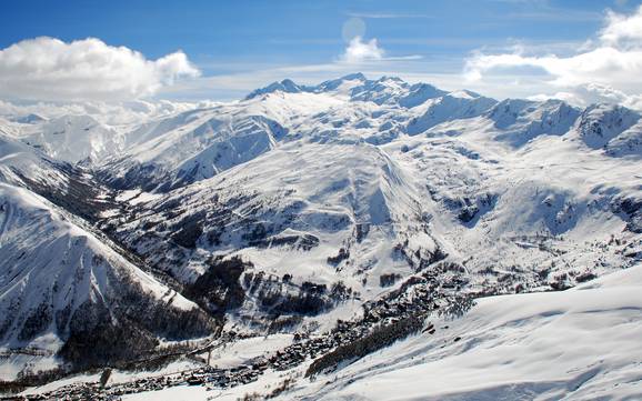 Le plus grand domaine skiable dans les Alpes du Dauphiné – domaine skiable Les Sybelles – Le Corbier/La Toussuire/Les Bottières/St Colomban des Villards/St Sorlin/St Jean d’Arves
