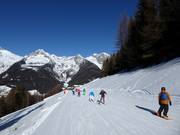Piste facile de l'Almboden à la station supérieure du K-Express