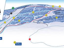 Plan des pistes Tirolina (Haltjochlift) – Hinterthiersee