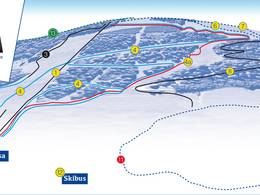 Plan des pistes Tirolina (Haltjochlift) – Hinterthiersee