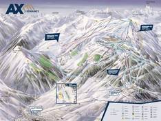 Plan des pistes Ax 3 Domaines – Ax-les-Thermes