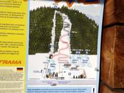 Plan des pistes à la station de vallée