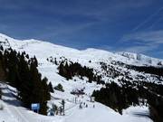 Vue sur le domaine skiable Plose