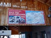 Il est interdit de skier dans les zones forestières et les zones de protection de la faune.