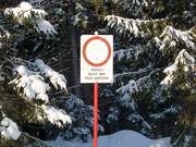 La circulation dans les zones forestières est interdite.