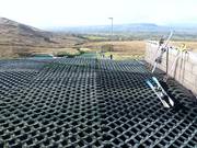 La piste à la station supérieure du téléski