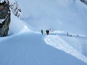 Descente du Trittkopf en direction de Zürs