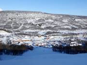 Vue sur les hébergements centraux Fjällgården